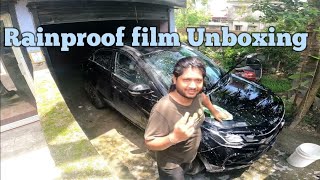 Unboxing of Rainproof film for car [upl. by Cornew]