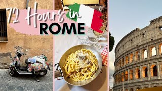 Exploring Rome in 72 Hours A Complete Travel Guide  What to do see and eat in Rome Italy [upl. by Joselyn]