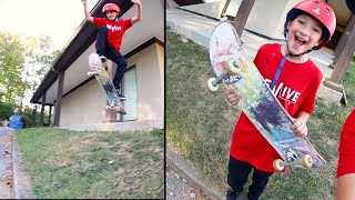 11 YEAR OLD SKATE DEDICATION Biggest Gap Yet [upl. by Arehc]