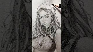 Freehand sketching of portraiture✍️🌫️ art drawing sketch pencildrawing shorts artshorts [upl. by Jo906]