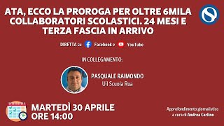 ATA ecco la proroga per oltre 6mila collaboratori scolastici 24 mesi e terza fascia in arrivo [upl. by Asikal]