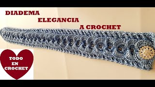 DIADEMA a Crochet FACIL y ELEGANTE [upl. by Notlew229]