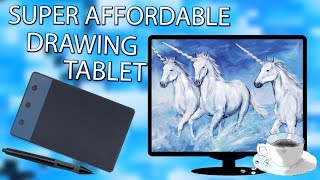 HUION H420 Drawing Tablet  Unboxing amp Mini Review [upl. by Erving]