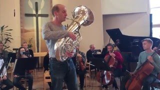 Baadsvik rehearses Ordner Seg with string orchestra Musica Vitae [upl. by Evin]