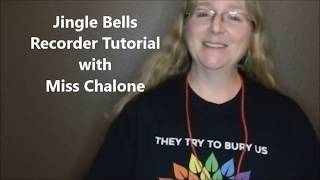 Jingle Bells Recorder Tutorial [upl. by Noremac]