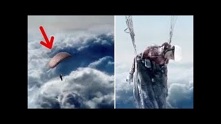 Storm carried the paraglider above clouds where only planes fly but something unexpected happened [upl. by Yearwood834]