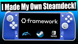 I made my own Steamdeck from a Framework 13  DIY Gaming Handheld Finale [upl. by Roee]