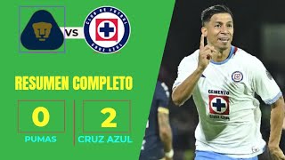 MAQUINA DE LOCURA  CRUZ AZUL VUELVE A GANAR COMODAMENTE A PUMAS PARTIDO recreacion🎮 [upl. by Berti]