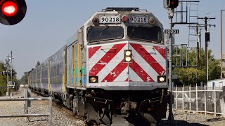 Amtrak San Joaquin’s 712 passing Blackstone and McKinley Ave [upl. by Nylatsyrc623]