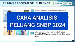 CARA ANALISIS PELUANG SNBP 2024 amp RASIONALISASI NILAI RAPOR🔥 [upl. by Corotto354]