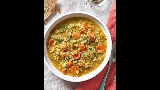 instant pot vegan pea soup recipe [upl. by Ahsek18]