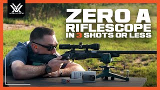 How to Zero a Riflescope in 3 Shots or Less [upl. by Eanert]