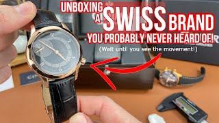 Unboxing a Beautiful Swiss Made Watch Cimier Petite Seconde Black The Movement is Amazing [upl. by Beau]