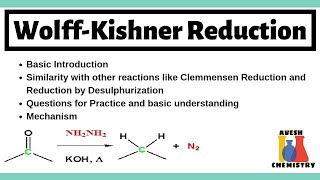 WolffKishner Reduction  Trick Mechanism and Questions  Organic Chemistry  IIT JEE  NEET [upl. by Waine]