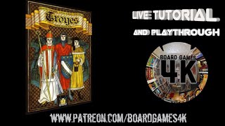 Troyes  Ladies of Troyes Board Game 3 Player Live PlaythroughTutorial [upl. by Adiela495]