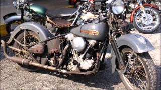 Davenport Iowa Antique Motorcycles Swap Meet 2014 part 1 [upl. by Ainosal444]