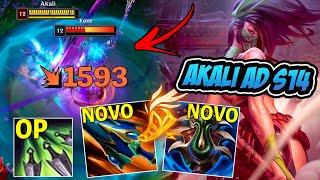 AKALI AD LETALIDADE COM OS ITENS NOVOS DÁ MUITO DANO   LEAGUE OF LEGENDS [upl. by Kain]