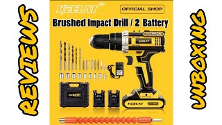 KEELAT IMPACT CORDLESS DRILLREVIEWSUNBOXING [upl. by Ahseenal]