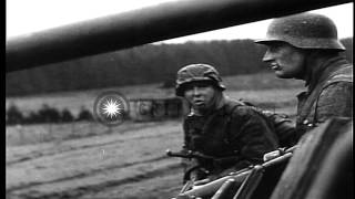 German Ardennes offensive scenes during Battle of the Bulge in World War IIHD Stock Footage [upl. by Eisus401]