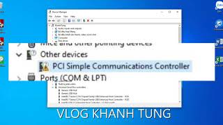 Fix  PCI Simple Communications Controller Driver Missing Error In Windows 10 81 8 [upl. by Breanne]