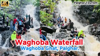 Waghoba Waterfall Palghar  Waghoba Ghat  वाघोबा धबधबा पालघर  Monsoon 2024 [upl. by Remle]