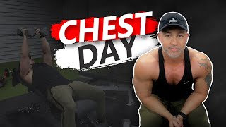 FAST Chest Workout For MASS Dumbbells Only [upl. by Arytal]