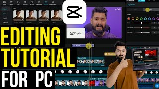 CapCut Tutorial for PC amp Laptop  COMPLETE VIDEO EDITING TUTORIAL for Beginners in Hindi  Free [upl. by Odlamur]