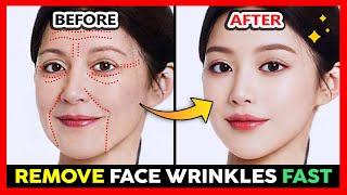 Remove Face Wrinkles Quickly  AntiAging Face Massage for Deep Wrinkles Look Younger [upl. by Auqenahc]