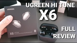 UGREEN Hi Tune X6 Active Noise Cancelling Earbuds Full Review [upl. by Dee Dee]