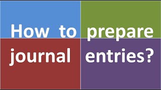 How to Prepare Journal Entries [upl. by Ollehcram577]