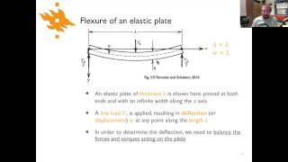 Geodynamics  Lecture 61 Flexure of an elastic plate [upl. by Louis]