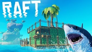 Raft OFICIAL  O INICIO do JOGO COM TUBARÃO [upl. by Novla]