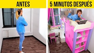 TRANSFORMACIÓN FASCINANTE DE TU CUARTO  Ideas asombrosas de decoración y muebles caseros y baratos [upl. by Jonina]