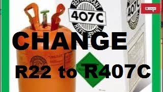 How to change r22 to r407c RETROFIT conversion in refrigeration system [upl. by Trixie]