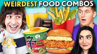 We Try Weird Food Combos That YouTubers Love ft Porter Robinson [upl. by Ecidnacal]