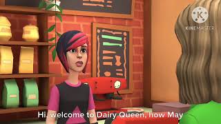 Gina And Caillou Behaves At Dairy QueenUngroundedErnesto Misbehaves At Dairy QueenGrounded [upl. by Nilyam631]