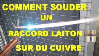 Comment souder un raccord en laiton sur un tube en cuivre [upl. by Mudenihc]