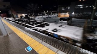 2024年1月14日 朝活ライブ 3092列車少し遅れて通過 コンテナの代わりに雪を積載 [upl. by Couchman]