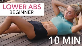 10 MIN LOWER AB WORKOUT  Beginner with Medium Options I Pamela Reif [upl. by Ayidah]