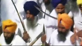 Over 12 injured as two groups clash inside Golden Temple premises [upl. by Eimareg525]