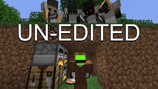 Minecraft Manhunt UNEDITED 4 Hunters FINALE [upl. by Adnorehs]