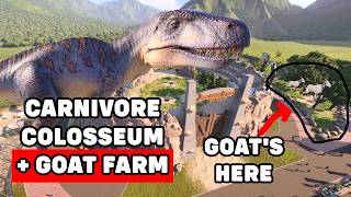 LARGE SPECIES PARK Ep9 Carnivore Colosseum amp Goat Farm  Jurassic World Evolution 2 [upl. by Ellehsar448]