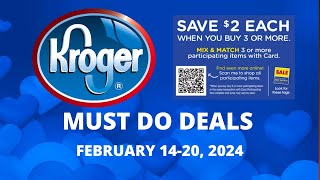 RUN MONEYMAKER Kroger MUST DO Deals for 214220  HUGE CEREAL MONEYMAKER New Mega amp MORE [upl. by Sigrid]