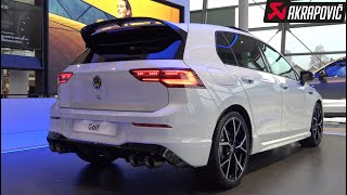 New VW Golf 8 R 2024 with Akrapovic 333hp  Startup Sound Visual Review [upl. by Olzsal]