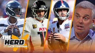 Blazin 5 Falcons upset Chiefs Giants stun Browns Seahawks defeat Dolphins in Week 3  THE HERD [upl. by Euell]