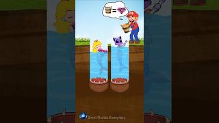 Take The Water Challenge 💦 Competition Mario vs Waluigi 💚 shorts shortvideo viralshorts story [upl. by Iffar915]