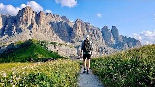 Solo Hiking 50 Miles on Alta Via 2 Dolomites Italy [upl. by Enerehs]