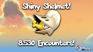 Shiny Shelmet Encounter  8530 Encounters w reaction PokeMMO [upl. by Junna]