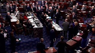 VP Pence casts tiebreaking vote for DeVos [upl. by Demahum749]