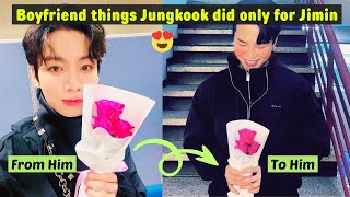 Boyfriend things that Jungkook has done Only for his Jimin 2024 [upl. by Attevad]